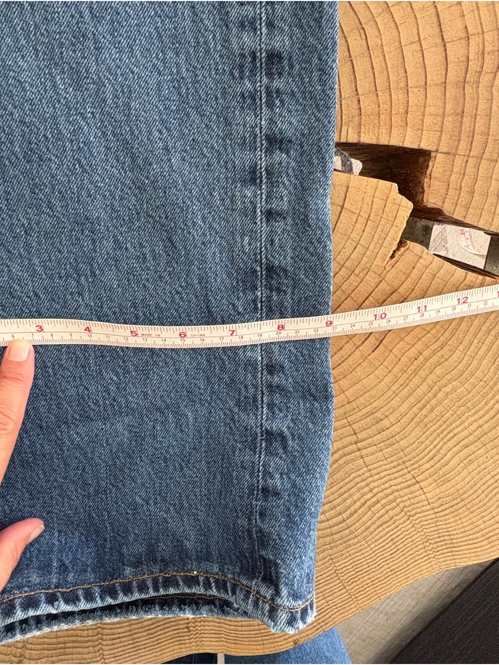 Agolde Fran Button-Fly Medium Wash Blue Jeans Size 28 - Picture 8 of 15